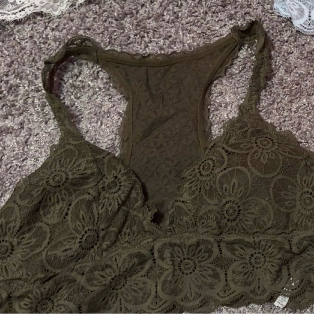 Aerie Green lace bralette